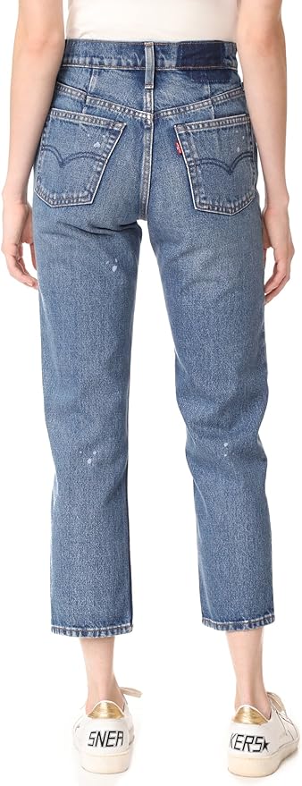 levi's altered straight jeans