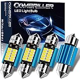 Combriller DE3175 Led Bulb DE3021 DE3022 Led Festoon Bulb 31MM Led Bulb 6500K White Super Bright, Canbus Error Free Festoon L