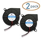 SoundOriginal 2pcs Cooling Blower Fan DC 12V 0.15A 50mmx15mm Fans for 3d Printer Humidifier Aromatherapy and Other Small Appliances Series Repair Replacement