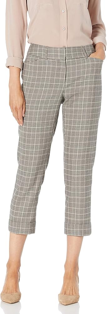 cuffed cropped trousers