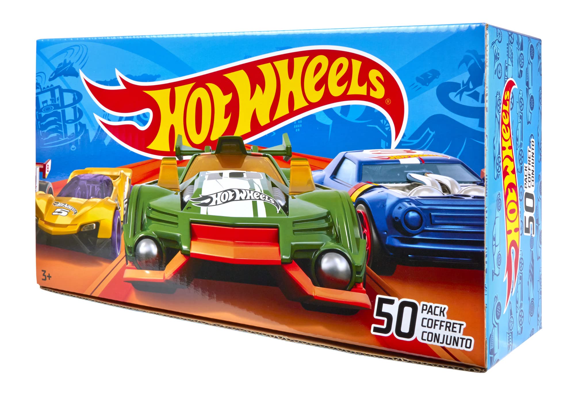 Hot Wheels Toy Cars & Trucks, 50Pack of 164 Scale Vehicles