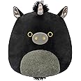 Squishmallows Original 12-Inch Nicolita Black and Gold Unicorn - Medium-Sized Ultrasoft Official Jazwares Plush