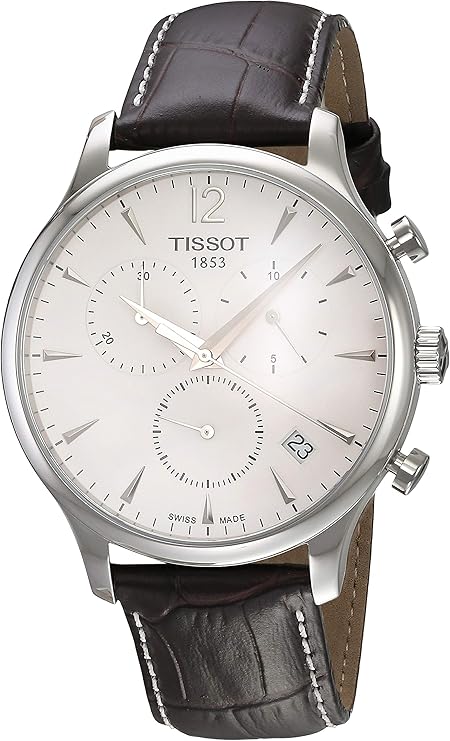 Tissot T0636171603700 - Reloj analógico de caballero de cuarzo con correa de piel marrón