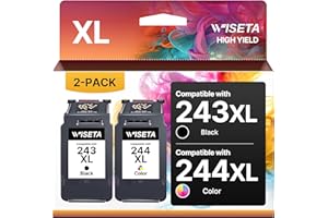 Ink 243 244, Printer Ink for Canon PG-243XL 244XL Black Color, for Canon TS3420 Ink Cartridges, Fit for Pixma TS3120 MG3020 T