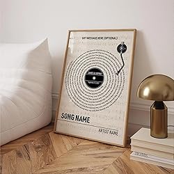 Custom Song Lyrics Poster - Personalized Wedding