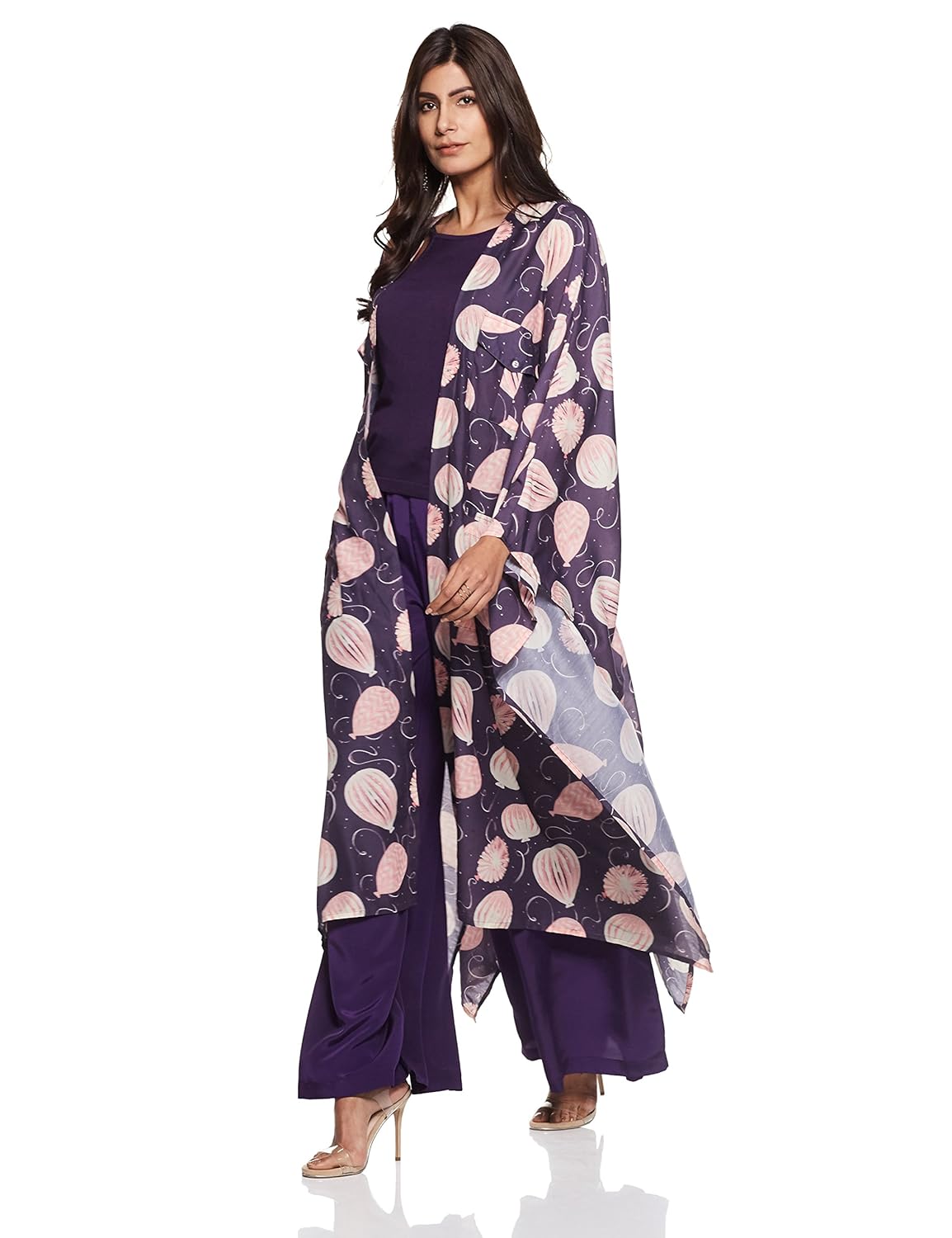 rheson by sonam & rhea kapoor women's big pocket cape shrug