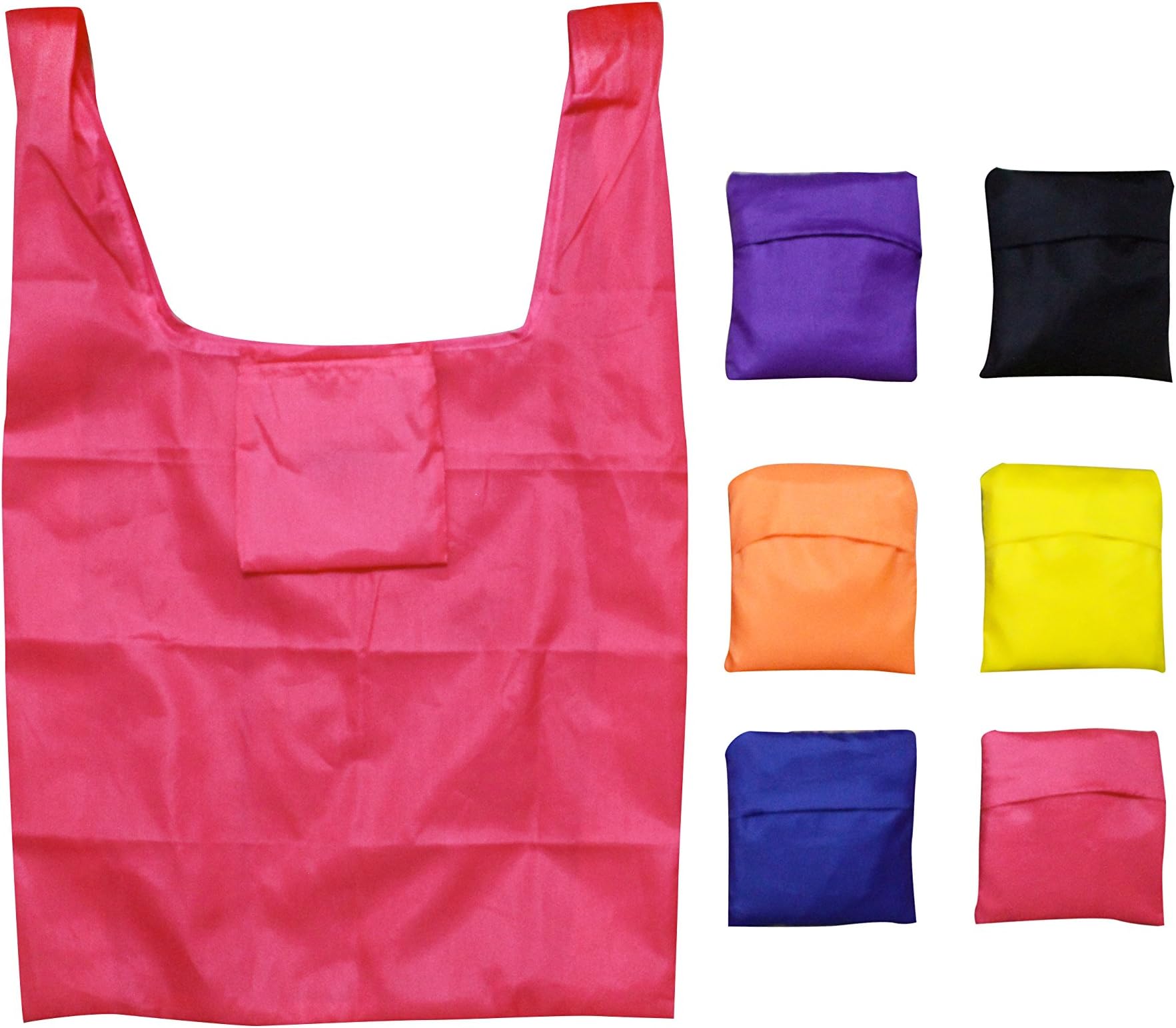 Foldable Eco-Friendly Bags Shopping Travel Bags 6 PACK