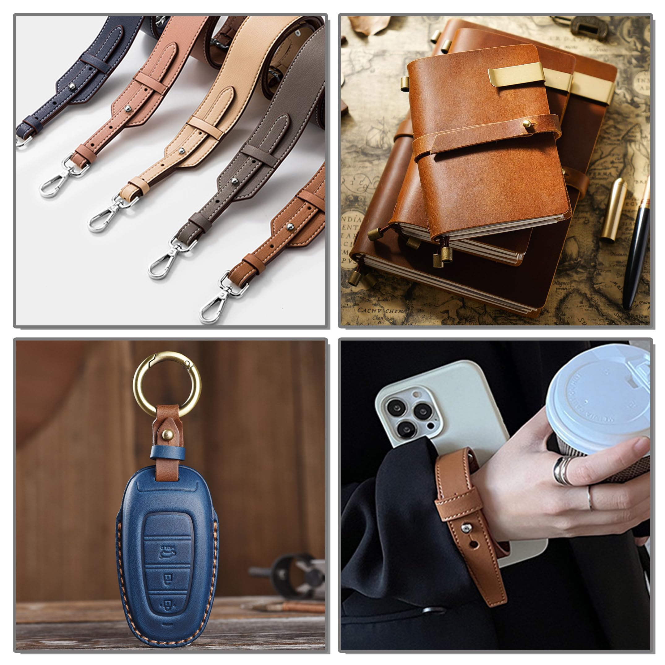 YORANYO 120 Sets Round Head Button Stud Assorted Sizes Button Screw Stud for Leather Chicago Screws Spikes and Studs Silver Leather Rivets for Repair Decorate Clothing Shoes Belts Bags Dog Collars