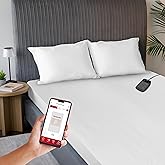 Sunbeam Polyester Wi-Fi Connected Mattress Pad, Electric Blanket, 10 Heat Settings, King Size, White