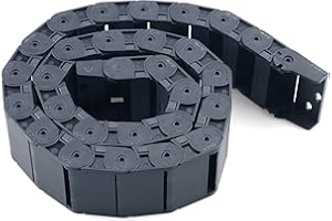 URBEST Cable Drag Chain, 18 x 50mm Towline Wire Carrier 1 M/ 3.3Ft Plastic Semi Enclosed Machine Tool (18x50mm)