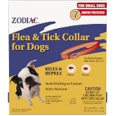 Zodiac Flea and Tick Collar for Dogs Small | Small dog flea collar with up to 7 months continuous release, odorless, non-greasy, water resistant