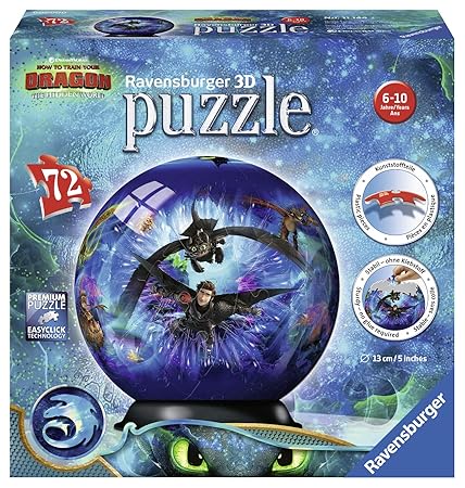 Ravensburger Puzzle 11144 Ravensburger 11144-Dragons 3-3D Puzzle