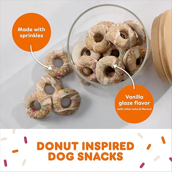 MILK-BONE DUNKIN’ VANILLA GLAZE FLAVOR DOG BISCUITS WITH OTHER NATURAL FLAVORS, 8 OZ BAG