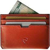Vaultskin MOORGATE Slim Card Holder - Minimalist Leather Wallet, RFID Blocking Sleeve, Fits Front Pocket, for Men and Women