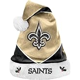 FOCO NFL Colorblock Santa Hat– Limited Edition Hat– Show Your Team Spirit with Officially Licensed Football Holiday Fan Gear