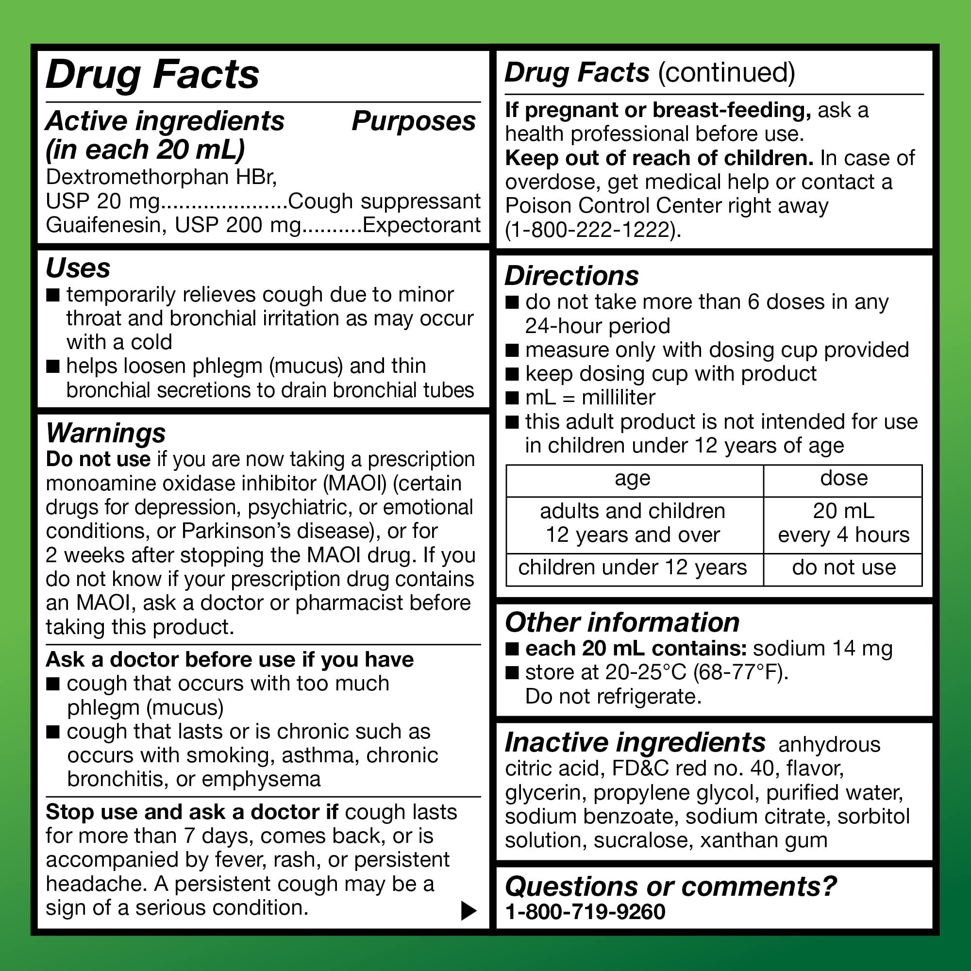 Amazon Basic Care Tussin DM, Cough Plus Chest Congestion Syrup for Adults and Ages 12 and Over, Raspberry Flavor, 4 fl oz (Pack of 1)