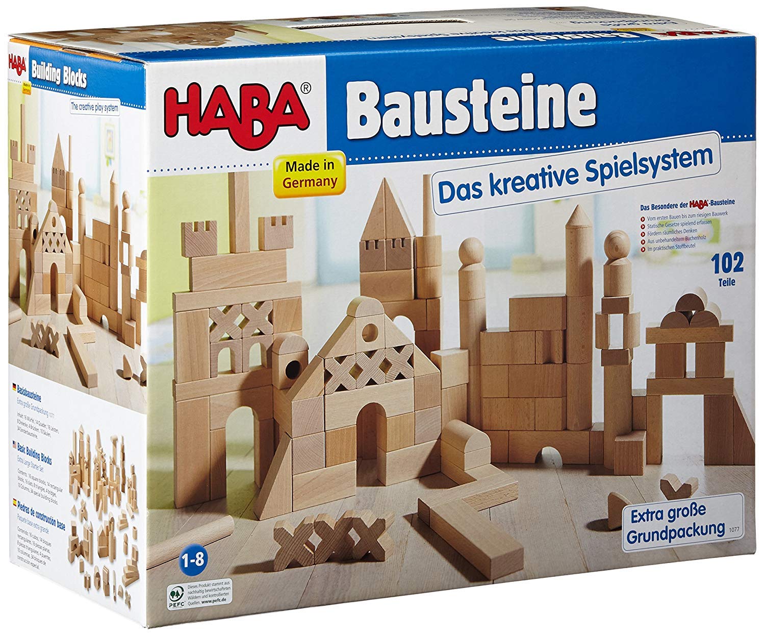 HABA Basic Building Blocks 102 Piece 