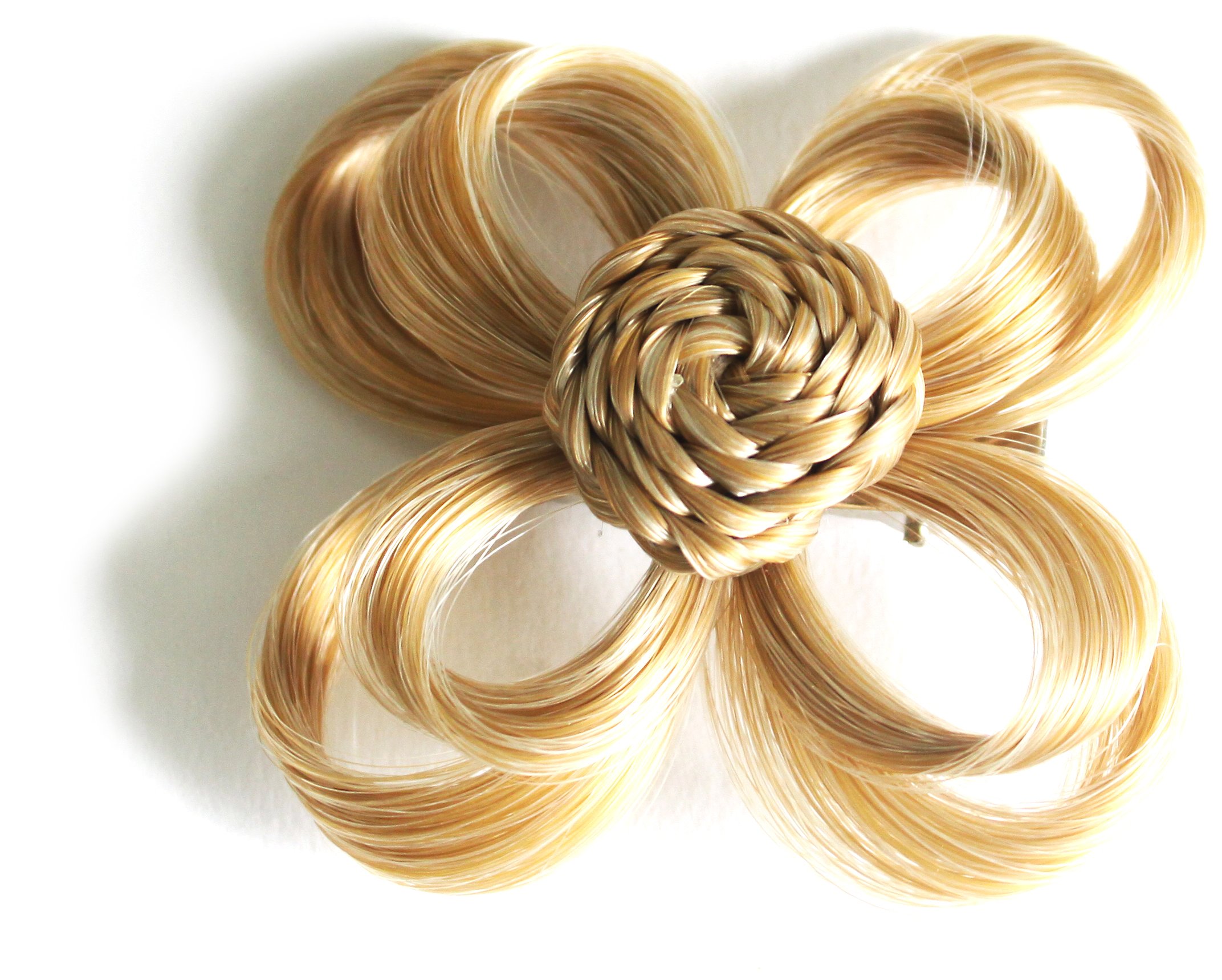 Love Hair Extensions Clip In Flower Hair Accessory, Colour M2427 Sunlight Blonde/Rich Blonde