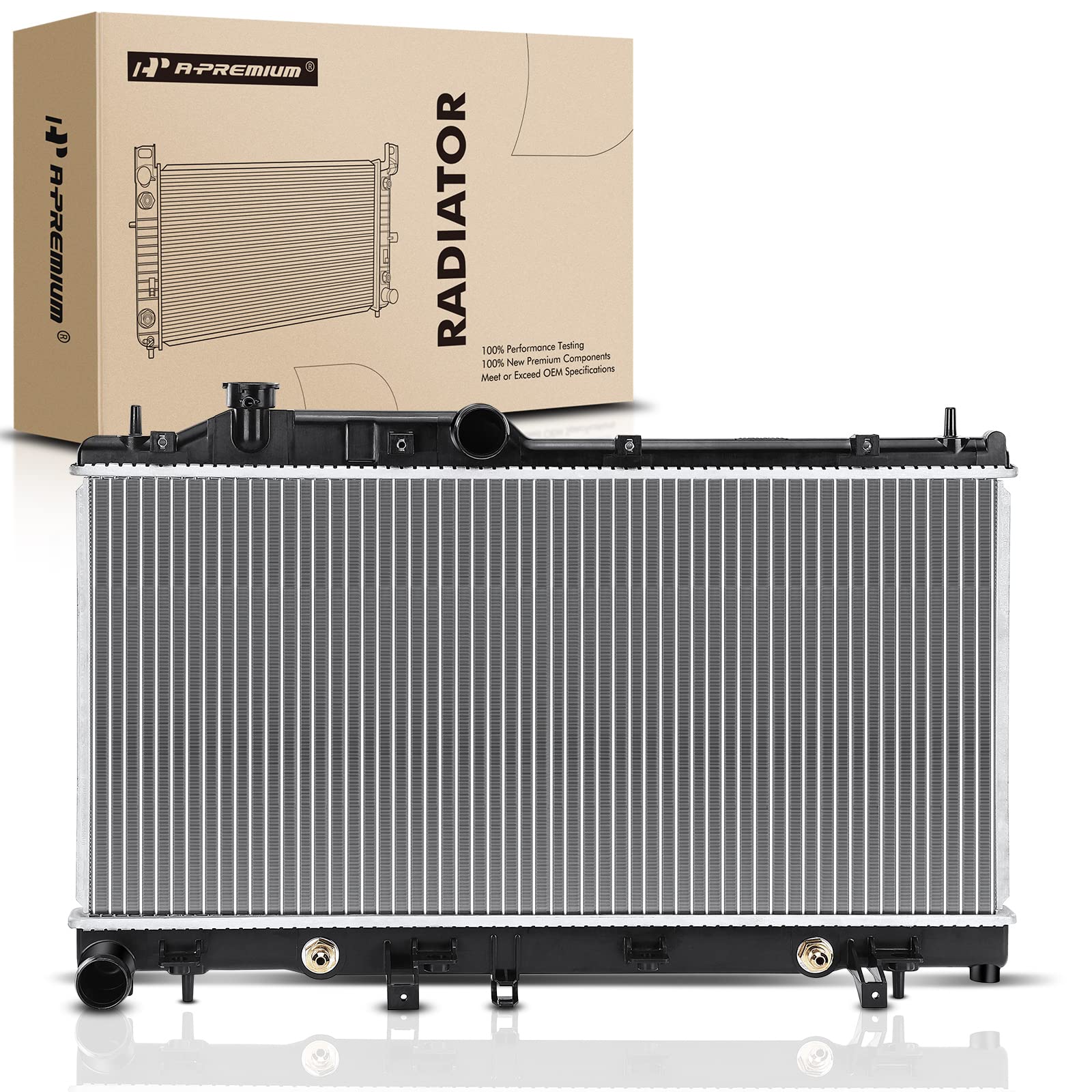 thumbnail image 2 of Aluminum/Plastic Radiator W/ Transmission Oil Cooler For Subaru Legacy Outback 2010-2014 H6 3.6L 2 of 4