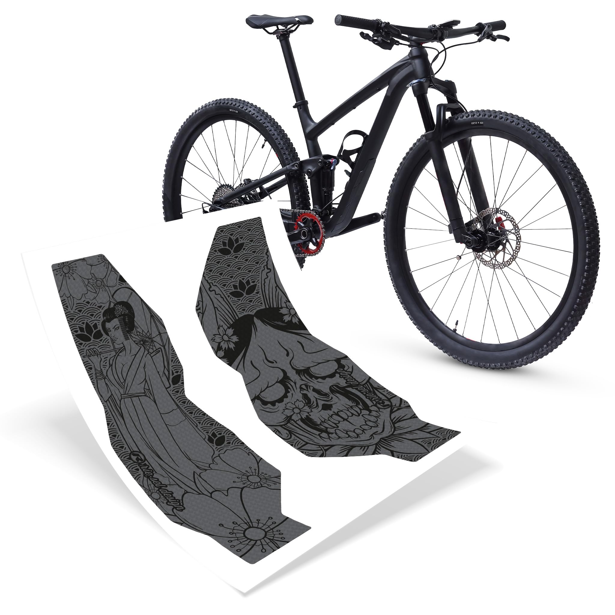 Riesel Design Bike Fork Protection Kit – 2 Pieces – Tape 3000 Honeycomb – Japan — image 1