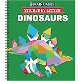 Brain Games - Sticker by Letter: Dinosaurs (Sticker Puzzles - Kids Activity Book)