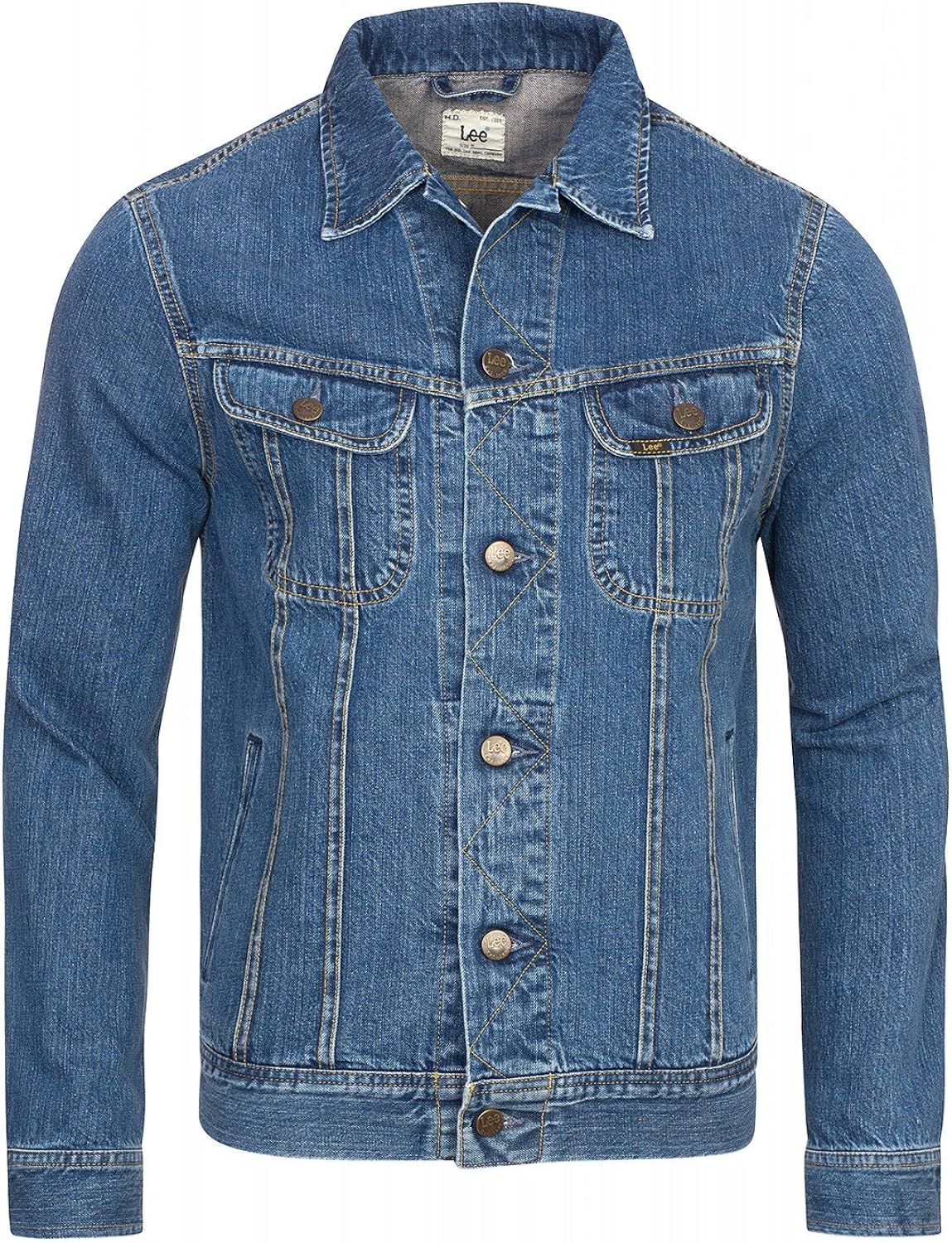 Lee Herren Jeansjacke REGULAR RIDER STONEWASH, Gr. Medium, Blau ...