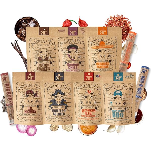  Righteous Felon Beef Jerky Bundle Beef Jerky