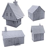 EnderToys Cottage Bundle - DND Terrain Scenery for Tabletop 28mm Miniatures Wargame