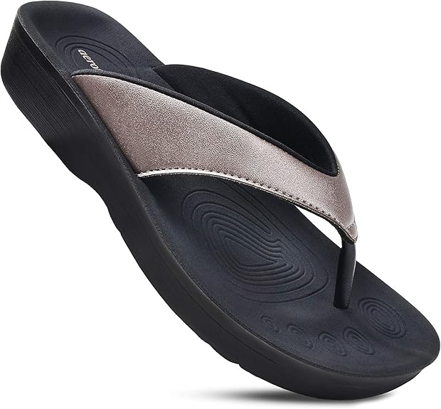 Amazon.com | AEROTHOTIC Original Orthotic Comfort Thong Style Flip Flops Sandals for Women with 