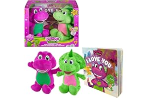 Barney World Toddler Toys by Fisher-Price, 9 inch Baby Bop plushes with Story Book for Cuddling up at Reading time, Kids Ages 2+ Years (Amazon Exclusive)