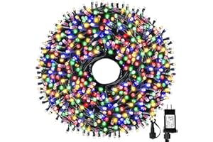 MZD8391 105FT 300LEDs Christmas Lights Outdoor Indoor String Lights 8 Modes Memory Function for Christmas Tree Party Decoration, 100% UL Listed (4 Sets CONNECTABLE) Multi-Color