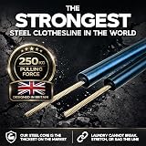 Smith's 2015 The Strongest Steel Clothesline 30m 4mm blue 250kg view 2