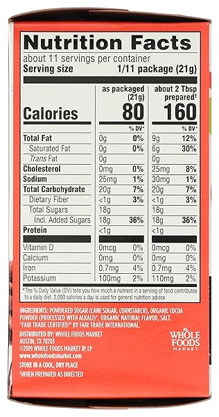 365 BY WHOLE FOODS MARKET, CHOCOLATE FROSTING MIX, 8.2 OUNCE
