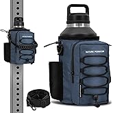 NATURE PIONEOR Magnetic Gym Bag for Men and Women - Magnet Water Bottle Holder Sling Carrier with Crossbody Shoulder Strap,Gym Accessories Pouch,Phone Pockets for Sports,Walking,Travel,Workout