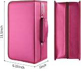 alavisxf xx CD Case 160 Capacity Nylon Disc Storage Wallet Red view 2