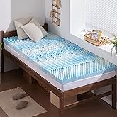 SINWEEK 2 Inch Memory Foam Mattress Topper Twin XL, Twin Extra Long Mattress Pads for College Dorm Single Bed, Pressure Relieve CertiPUR-US Certified, 39x80 Inches, Blue