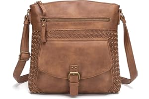 KouLi Buir Crossbody Purses for Women - PU Leather Shoulder Handbags Sling Bag Crossboby Bags Medium Multi Pockets