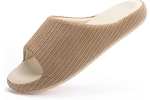 Chantomoo Womens Slipper Memory Foam Slippers Casual Comfy House Slippers Rubber Sole Bedroom Cozy Indoor Outdoor Home Slipper Slides