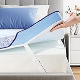 PERLECARE Firm Mattress Topper King- 3 Inch Memory Foam Bed Topper for Pressure Relief, Mattress Pad with Cooling Bamboo Cover, Removable & Washable, CertiPUR-US & Oeko-Tex Certified