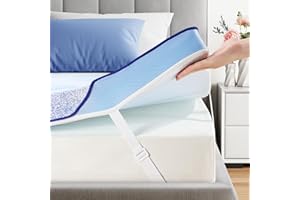 PERLECARE Firm Mattress Topper Queen- 3 Inch Memory Foam Bed Topper for Back Pain Relief, Mattress Pad with Cooling Bamboo Cover, Removable & Washable & Non-Slip, CertiPUR-US & Oeko-Tex Certified