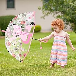 RONIARE Kids Umbrella Clear Bubble Umbrellas for
