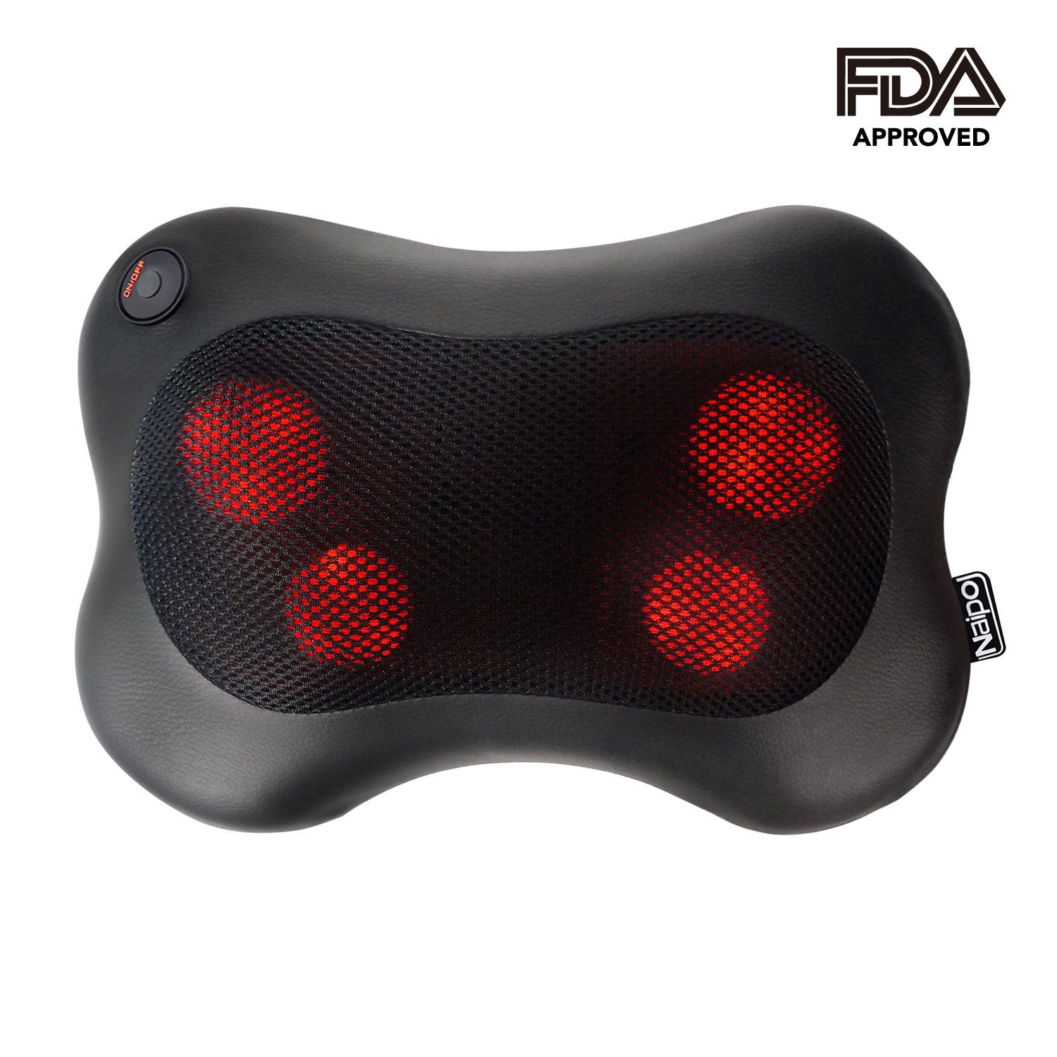 voir Modèle Naipo Shiatsu avec fonction chauffante sur Amazon