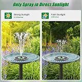 SZMP Solar Fountain Green Flower 3.5W 7 Nozzles Bird Bath Garden Pump view 4