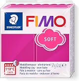 Staedtler 8020-22 FIMO Soft Oven-Hardening Polymer Modelling Clay Raspberry 57g