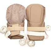 Lianrima Dementia Gloves: Protective Anti-Scratch Hand Restraint Mitts 2PCS | Safety hand control mitts for elderly and Alzheimer's. Breathable, protective gloves to prevent scratching and self-injury.