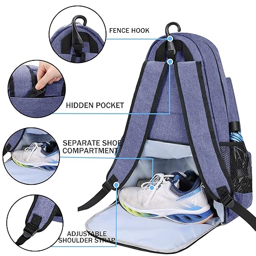 ACOSEN Tennis Bag Tennis Backpack Tennis Bags for Women or Men