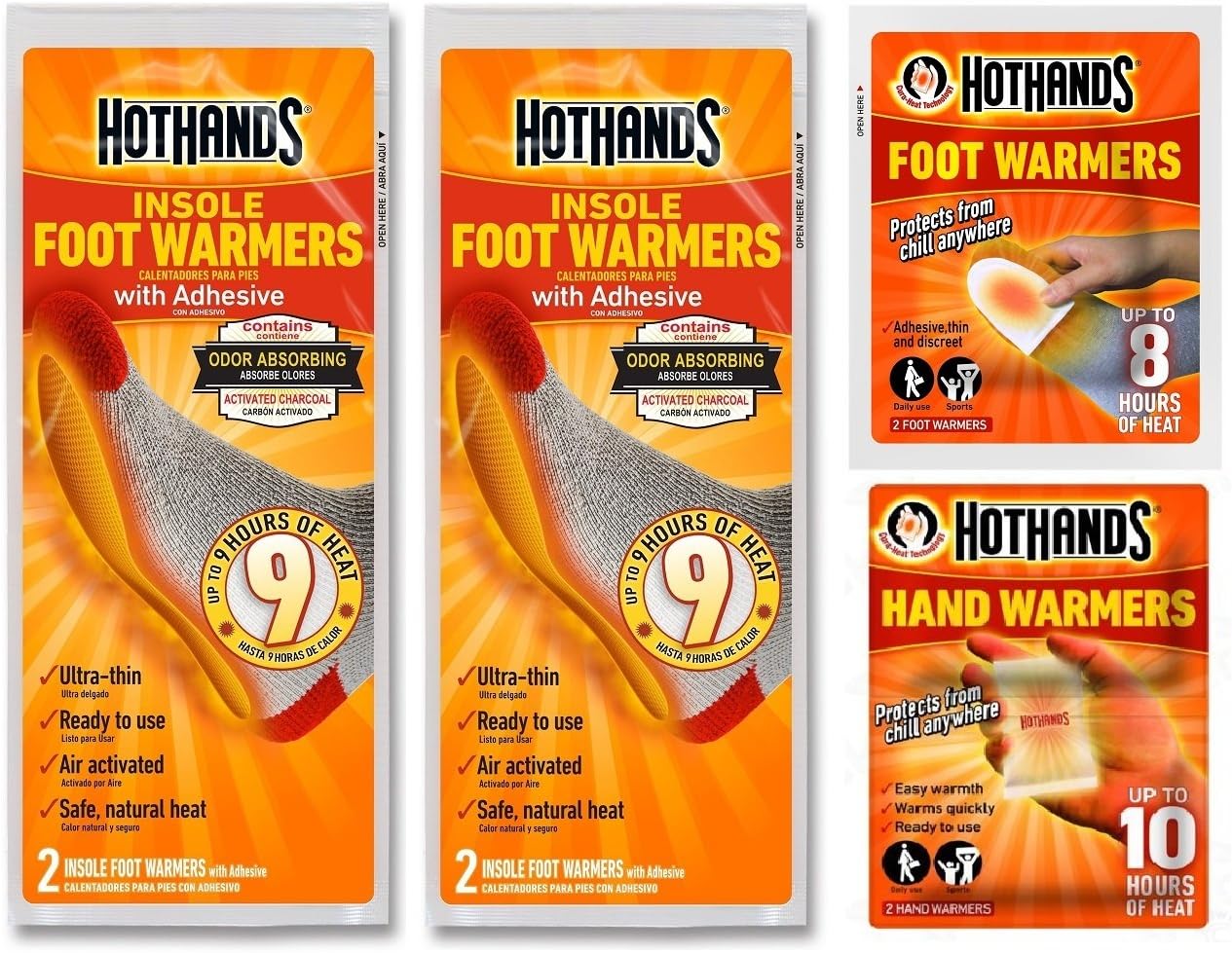 HotHands Hot Hands Combo Deal 2 Packs x Insole Foot Warmers 1 Pack