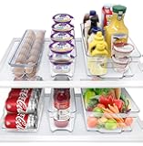Sorbus Fridge Bins and Freezer Organizer Refrigerator Bins Stackable Storage Containers (6-Piece)
