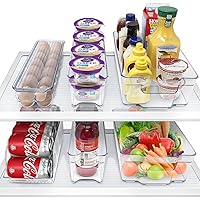 Sorbus Fridge Bins and Freezer Bins Refrigerator Organizer Stackable Food Storage Containers BPA-Free Drawer Organizers…