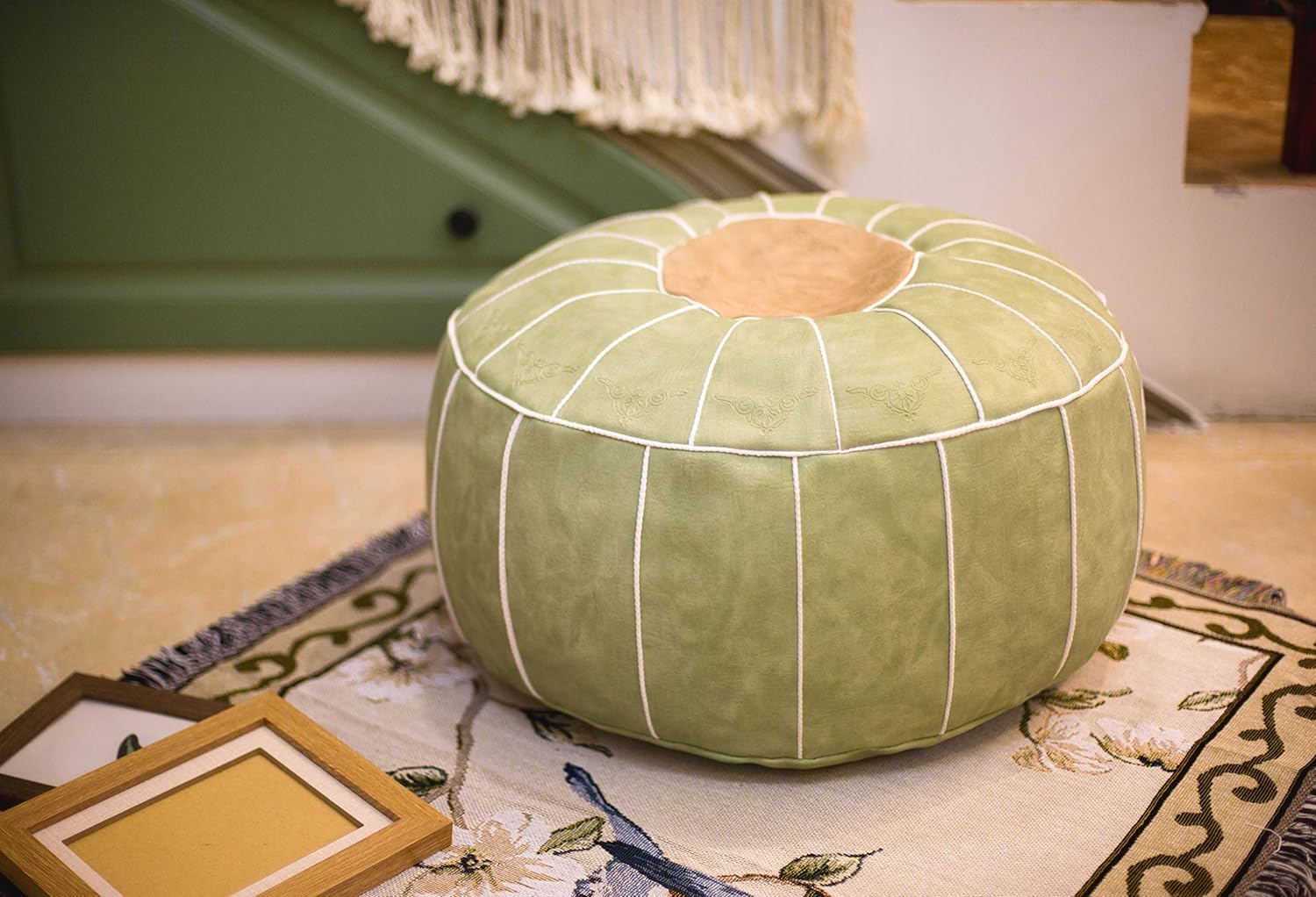 Best outdoor ottoman cushion green